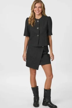 Nnxanthe Herringbone Blazer 165683
