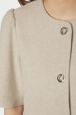 Nnxanthe Light Herringbone Blazer 167111