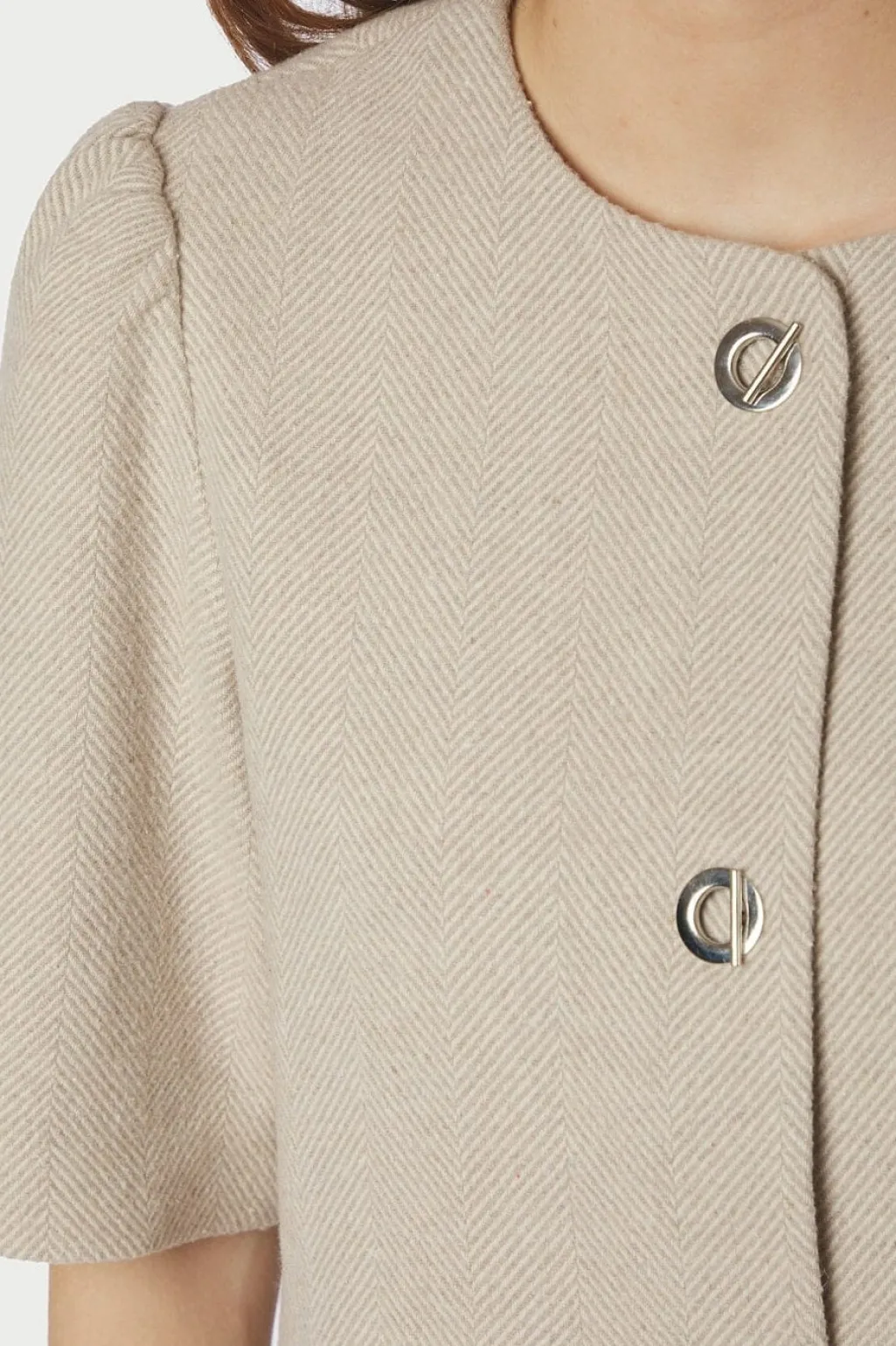 Nnxanthe Light Herringbone Blazer 167111