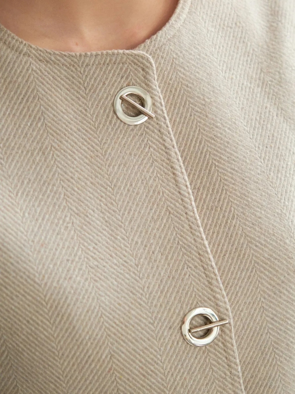 Nnxanthe Light Herringbone Blazer 167111