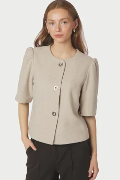 Nnxanthe Light Herringbone Blazer 167111