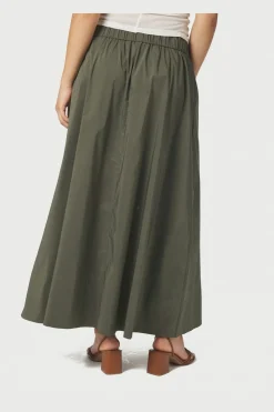 Neo Noir Nnyara Long Poplin Skirt 163076 | Kjolar