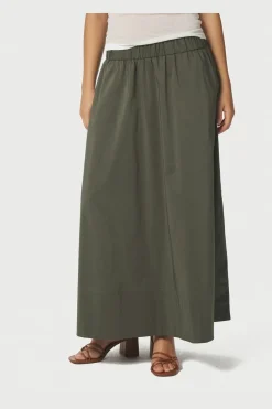 Neo Noir Nnyara Long Poplin Skirt 163076 | Kjolar