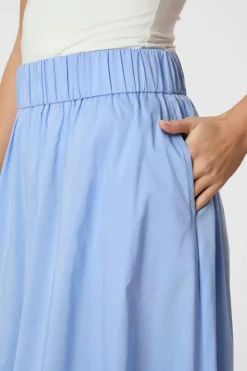 Neo Noir Nnyara Long Poplin Skirt 163076 | Kjolar