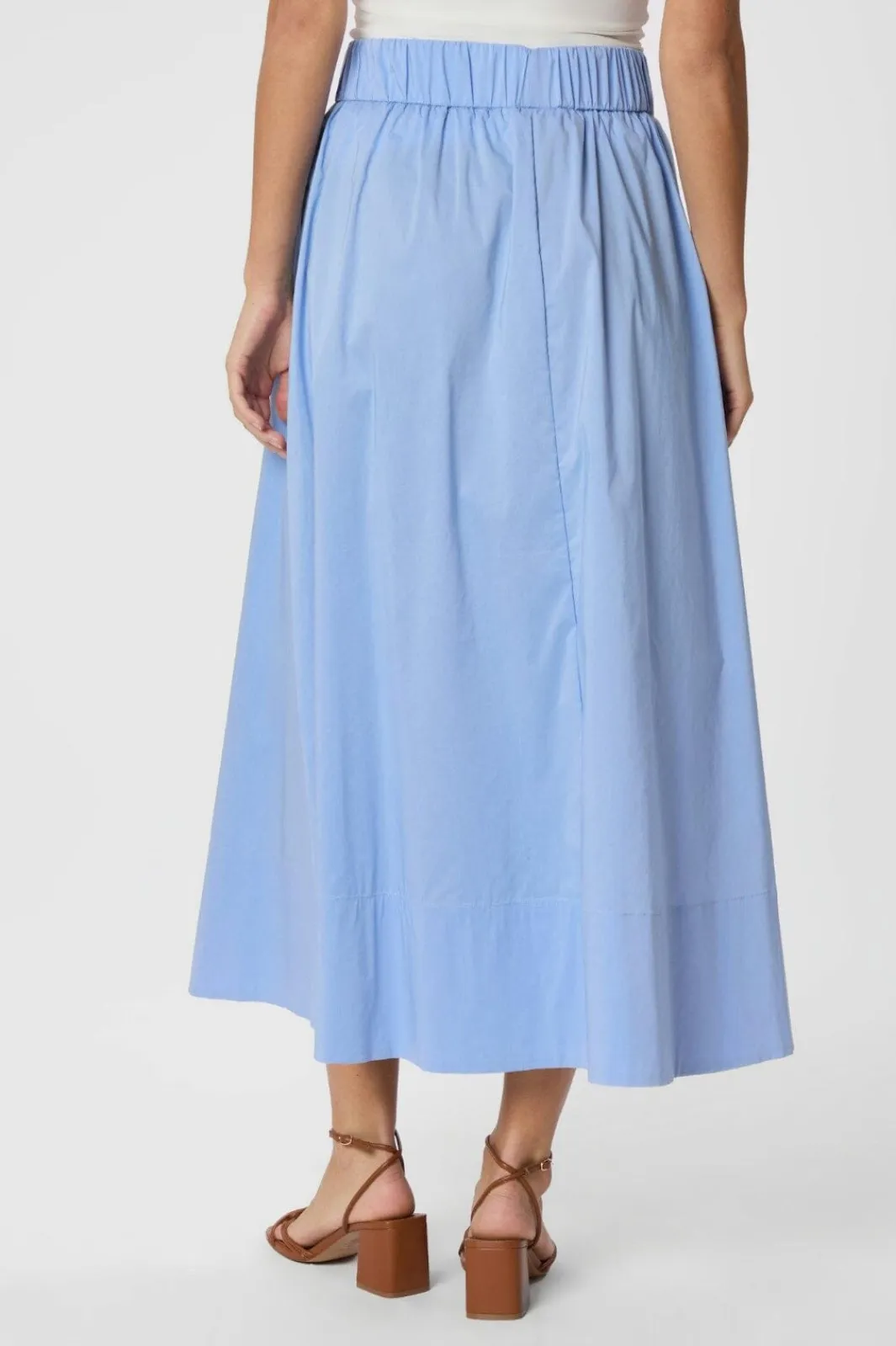 Neo Noir Nnyara Long Poplin Skirt 163076 | Kjolar