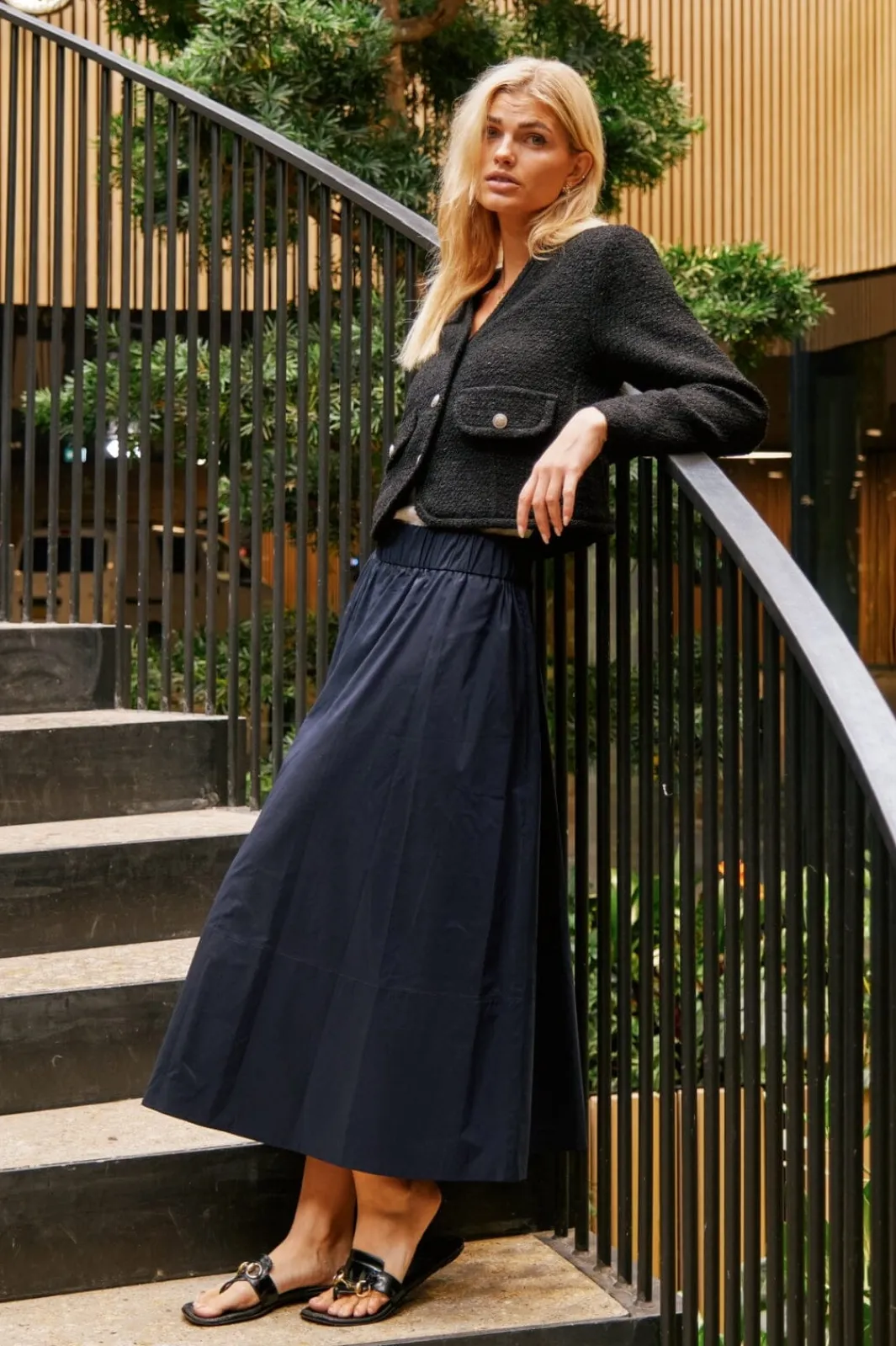 Neo Noir Nnyara Poplin Skirt | Kjolar