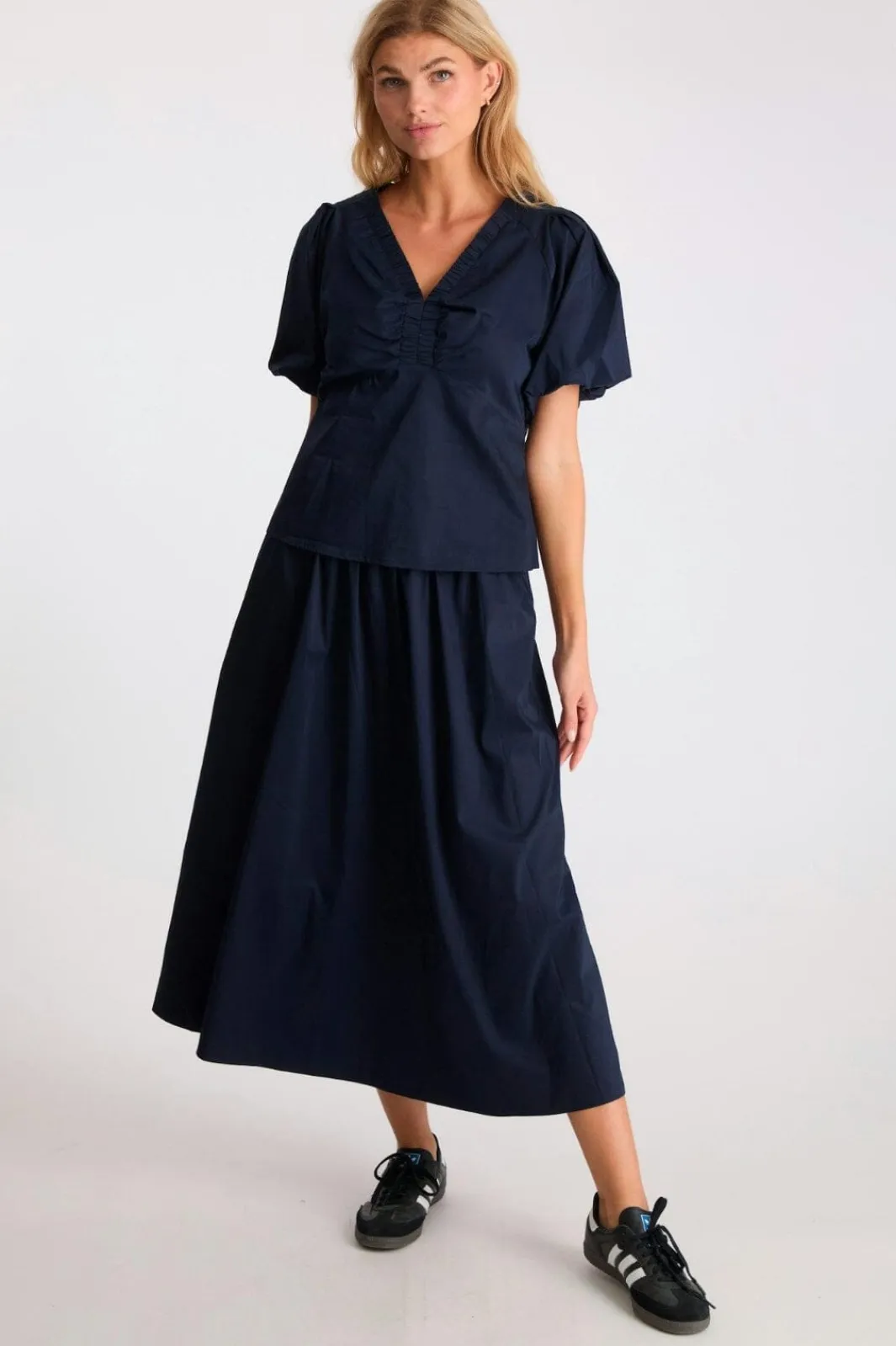 Neo Noir Nnyara Poplin Skirt | Kjolar