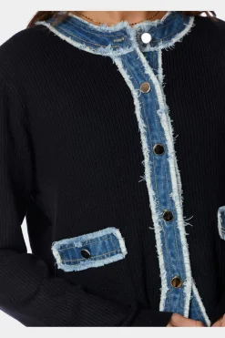 Nnzelma Knit Denim Cardigan 167245