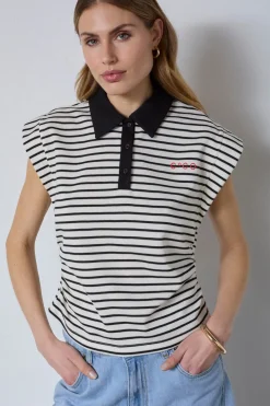 Normacc Stripe Polo Top 43024