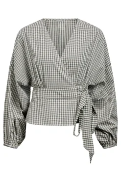 Object Objanna Ls Wrap Top Tne 26 | Blusar & Skjortor
