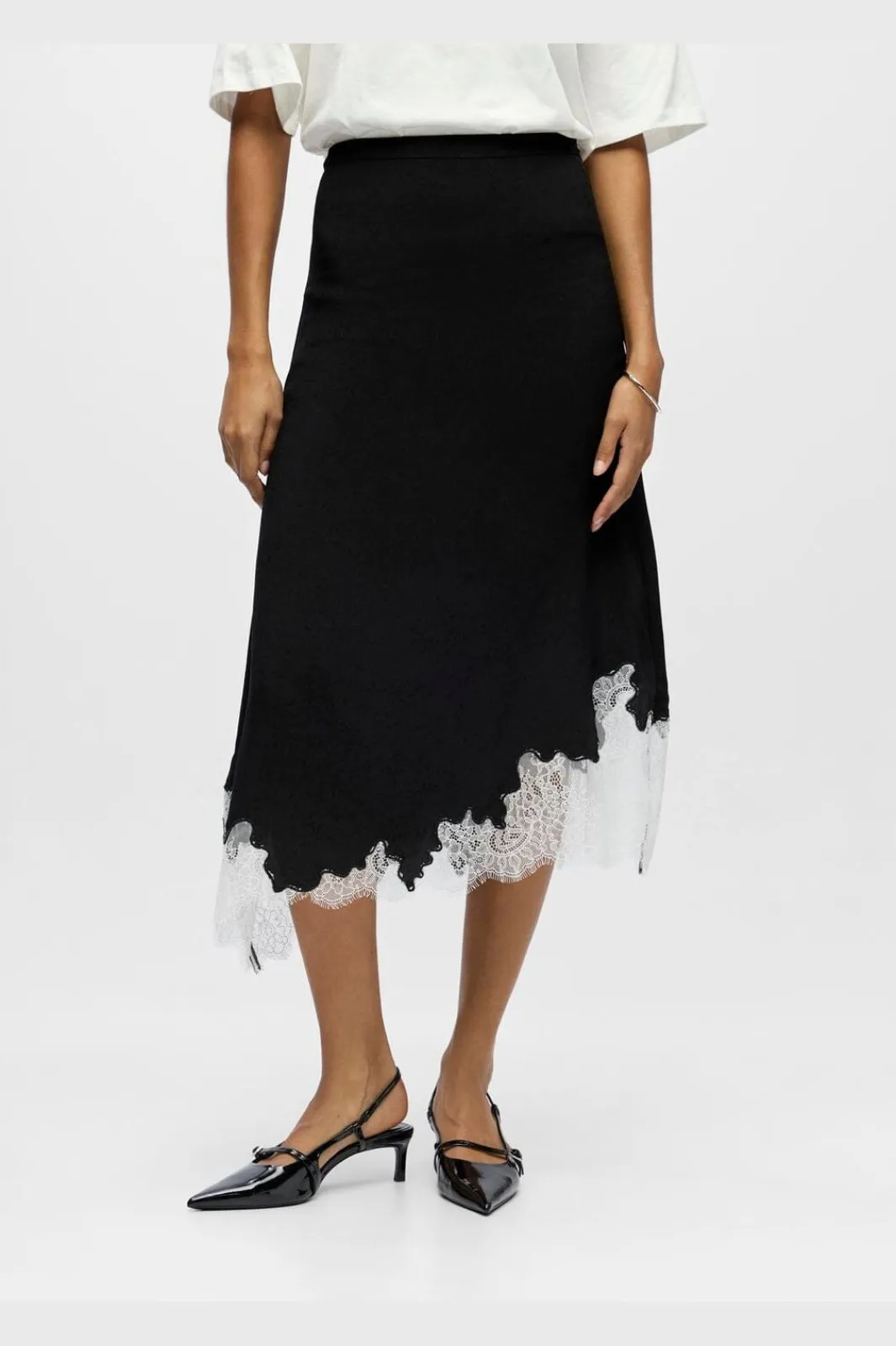 Object Objdalme Long Lace Skirt Aw Fair 25 | Set|Kjolar