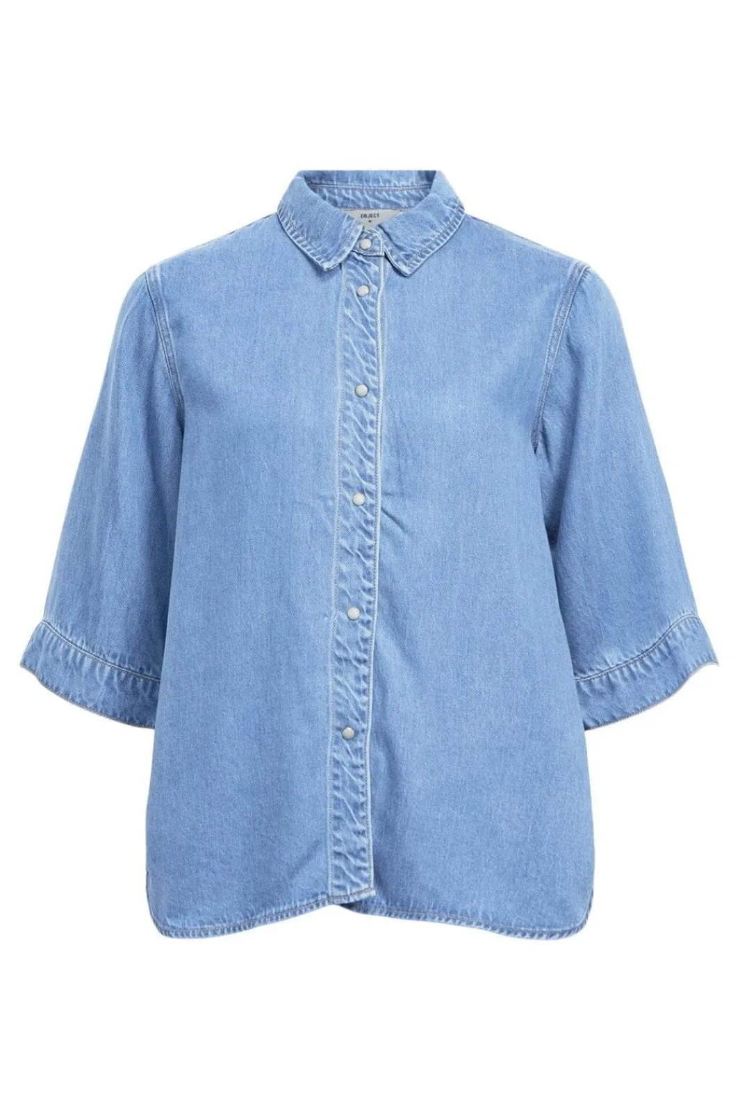 Object Objfrae 2/4 Re Deni Top | Blusar & Skjortor