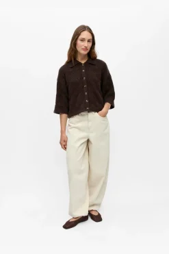 Object Objkaia Fora 3/4 o Knit Cardigan | Amningsvänliga Kläder|Cardigans