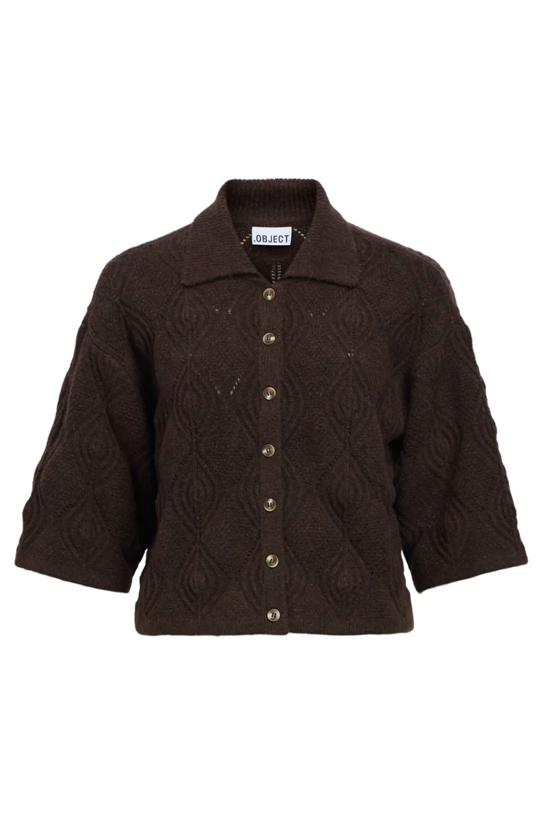 Object Objkaia Fora 3/4 o Knit Cardigan | Amningsvänliga Kläder|Cardigans