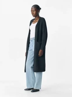 Objmilu Ls Lo Long Knit Cardigan
