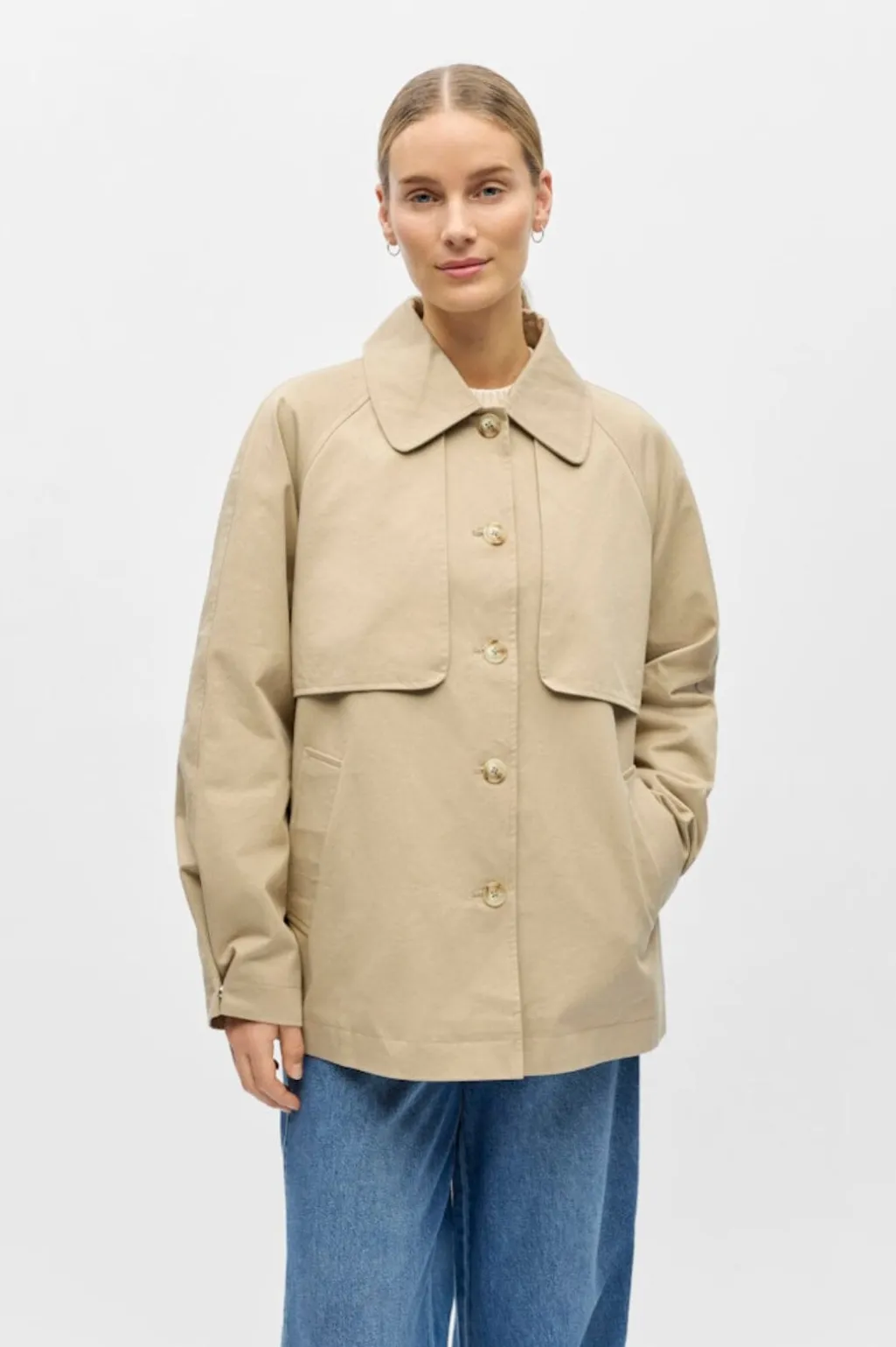Objpaula Re L/S Trench Jacket