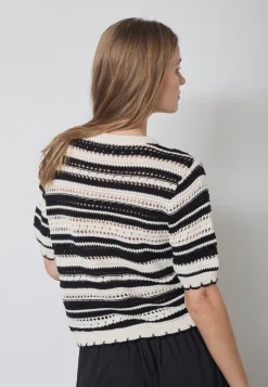 Co´Couture Odettecc tripe O-Knit 42018 | Sticka