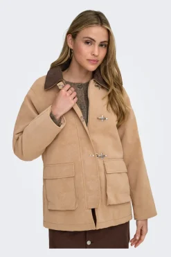 Only Onaggie Faux uede Contrat Jacket | Ytterkläder & Jackor
