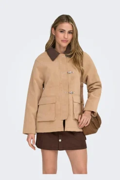 Only Onaggie Faux uede Contrat Jacket | Ytterkläder & Jackor