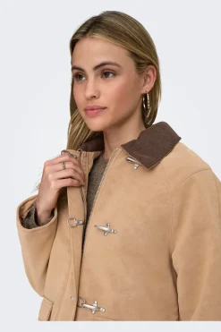 Only Onaggie Faux uede Contrat Jacket | Ytterkläder & Jackor