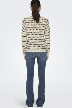 Only Onaa tructure O-Neck Knt | Sticka