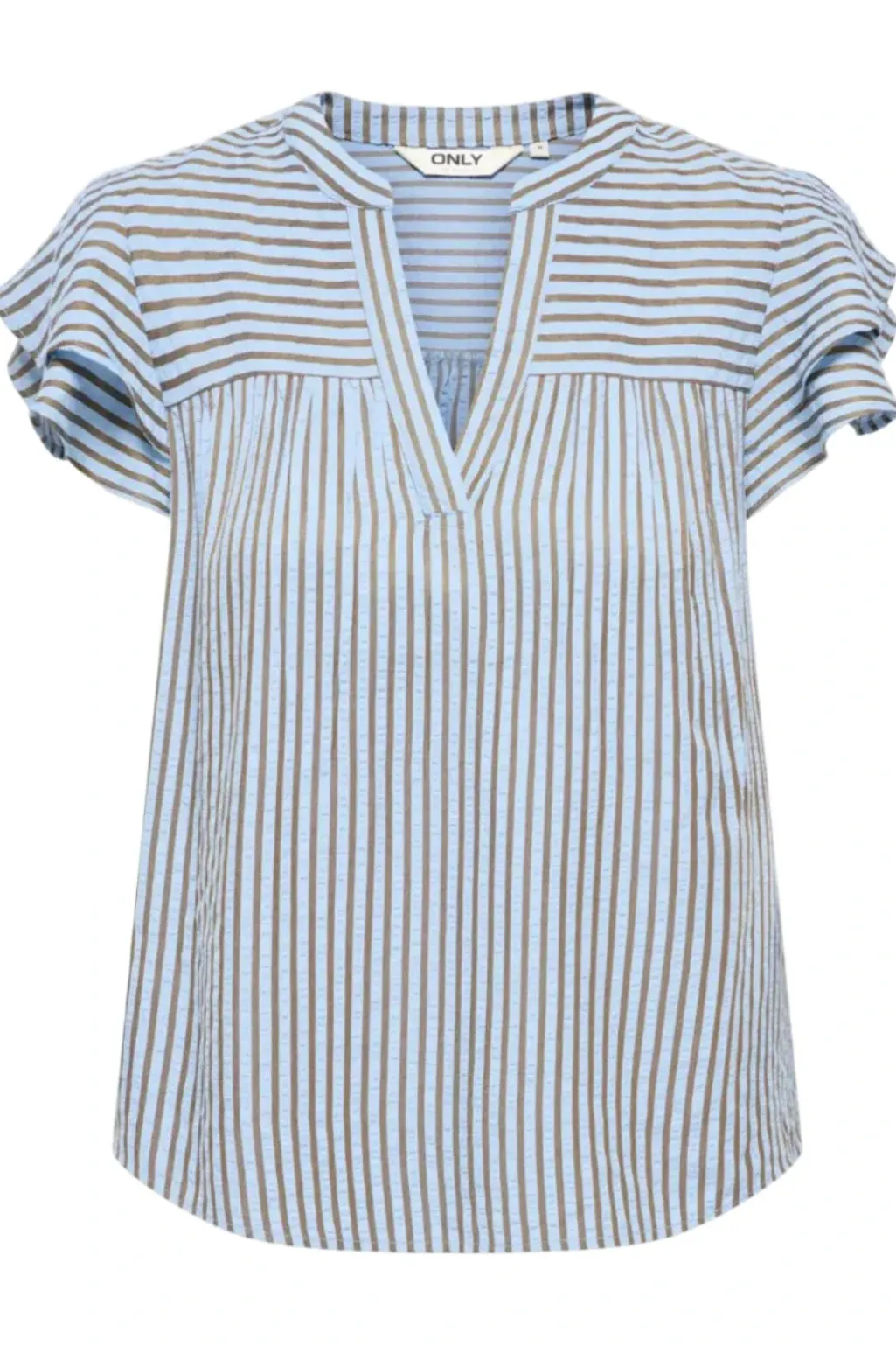 Onlbari Sl Frill V-Neck Top