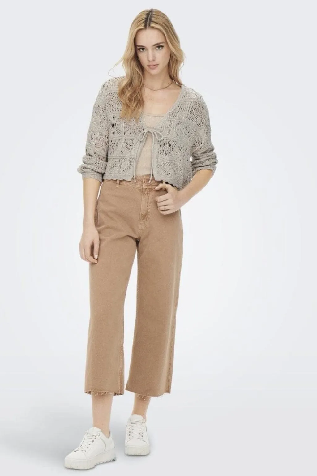 Onlbeach Life 7/8 Tie Cardigan Knt