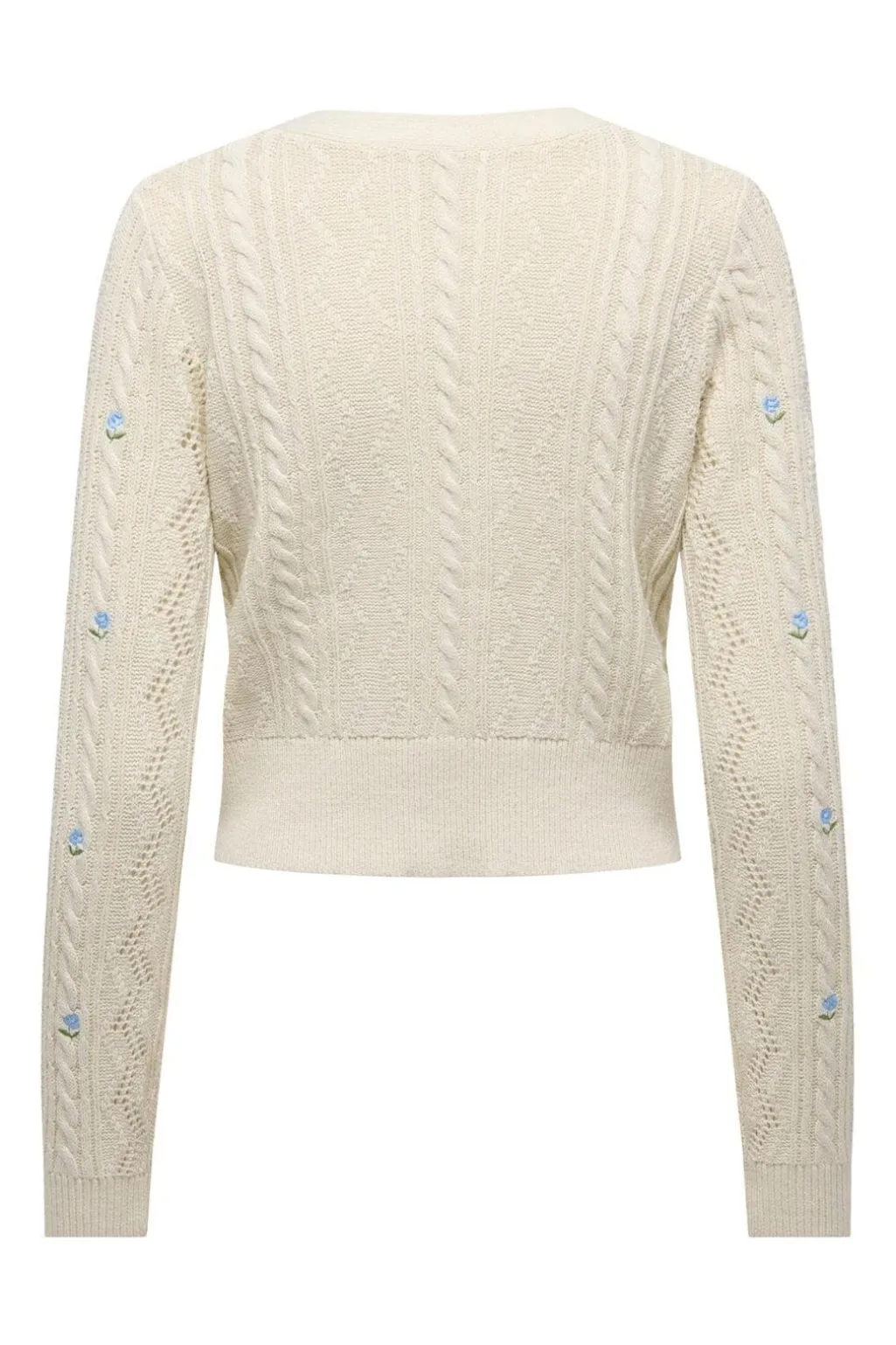 Onlbirtie Ls Emb V-Neck Cardigan Knt