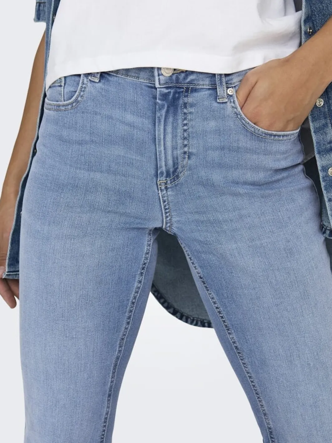 Only Onlblush Back Pock Fla Tai222 Dnmnoos | Jeans, Leggings & Byxor