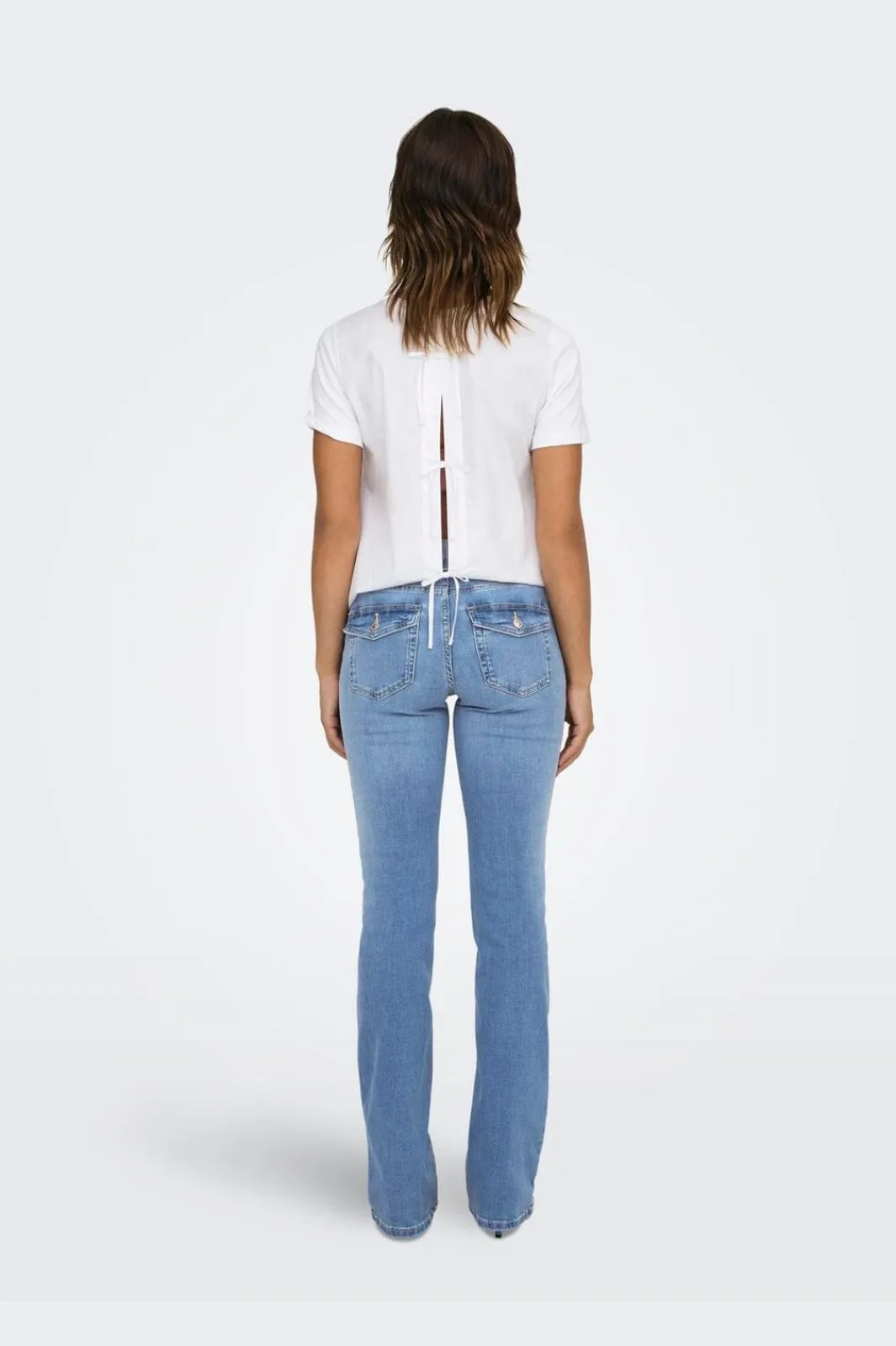Only Onlblush Back Pock Fla Tai222 Dnmnoos | Jeans, Leggings & Byxor