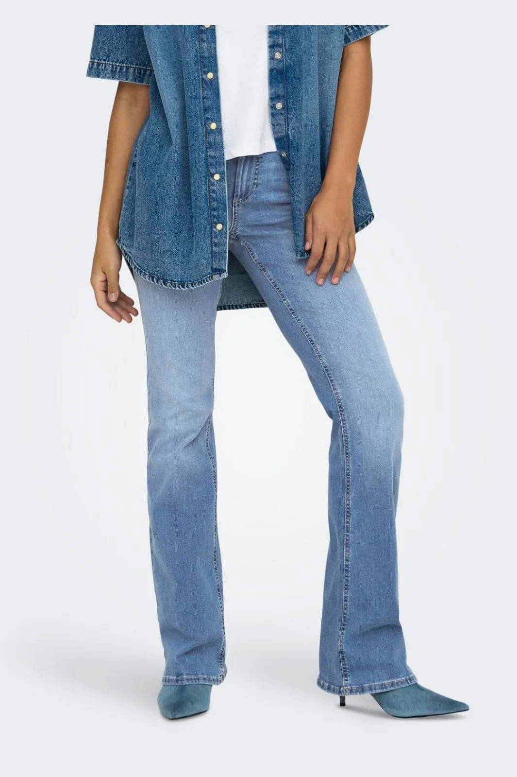 Only Onlblush Back Pock Fla Tai222 Dnmnoos | Jeans, Leggings & Byxor