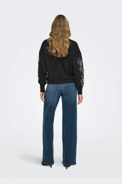 Only Onbrooke / O-Neck Fower wt | Träningsoveraller & Comfy Wear