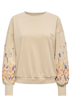 Only Onbrooke / O-Neck Fower wt | Träningsoveraller & Comfy Wear