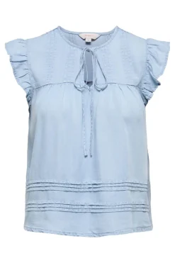 Only Onchari ife Tie Neck Top Cc | T-Shirts & Toppar