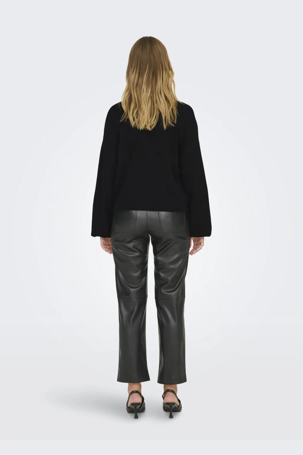 Onldonna Ls Bow V-Neck Knt