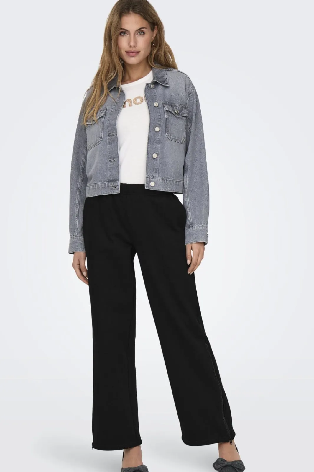 Only Oneiot Wide Zip Pant wt | Jeans, Leggings & Byxor