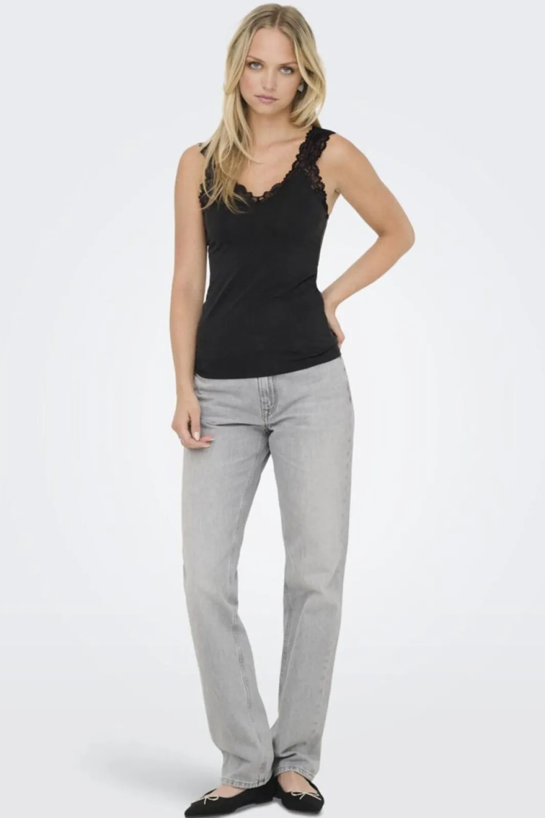 Onl30 Free Life S/L Singlet Top