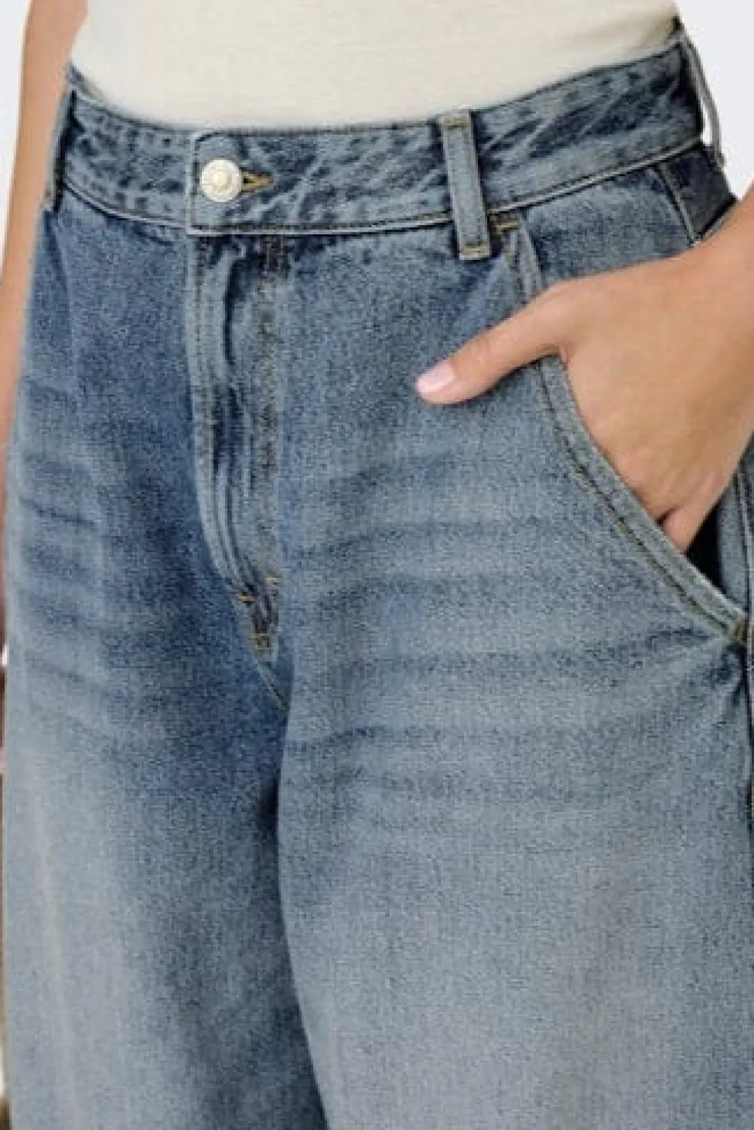 Only Onlgia Mid Loose Baggy Dot413 | Jeans, Leggings & Byxor