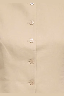 Onlgoa S/L Linen Bl Waistcoat Cc Tlr