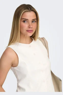 Only Onlgoa S/L Linen Bl Waistcoat Cc Tlr | Västar
