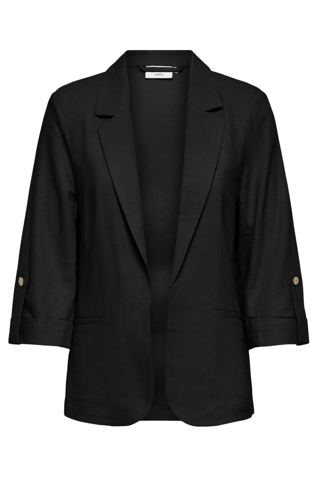 Onlgoa 3/4 Unline Linen Bl Blazer Cc Tlr