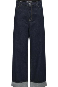 Only Onlhope Wide Fold Up Rinse Cro | Jeans, Leggings & Byxor