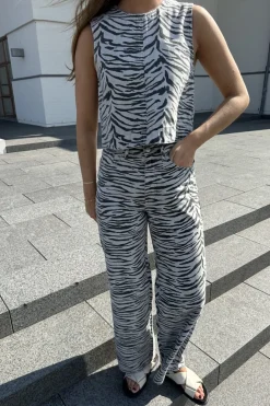 Only Onlhope Zebra Wide Sik | Jeans, Leggings & Byxor