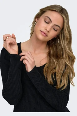 Only Onibi V-Neck Rib Pepu Cc Knt | Sticka