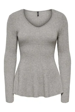 Only Onibi V-Neck Rib Pepu Cc Knt | Sticka