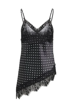 Onlindona Strap Satin Lace Top