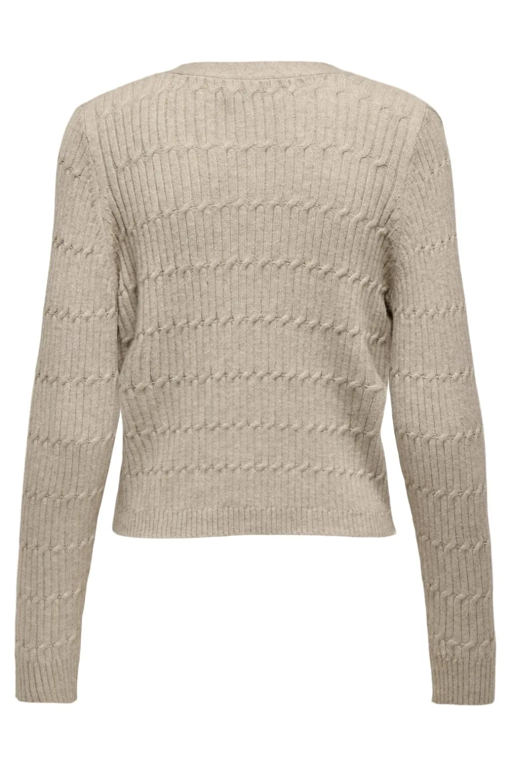 Onlkatia Ls Cable V-Neck Cardi Knt Nca