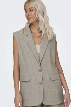 Only Onllinda S/L Mel Oversize Waistcoat Tlr 15314265 | Set|Västar