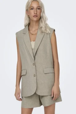 Only Onllinda S/L Mel Oversize Waistcoat Tlr 15314265 | Set|Västar