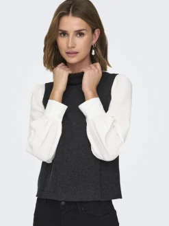 Onlmatty S/L Soft Roll Neck Top Cc Swt